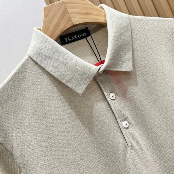 Kiton Light Grey Polo Shirt - Picture 3 of 5